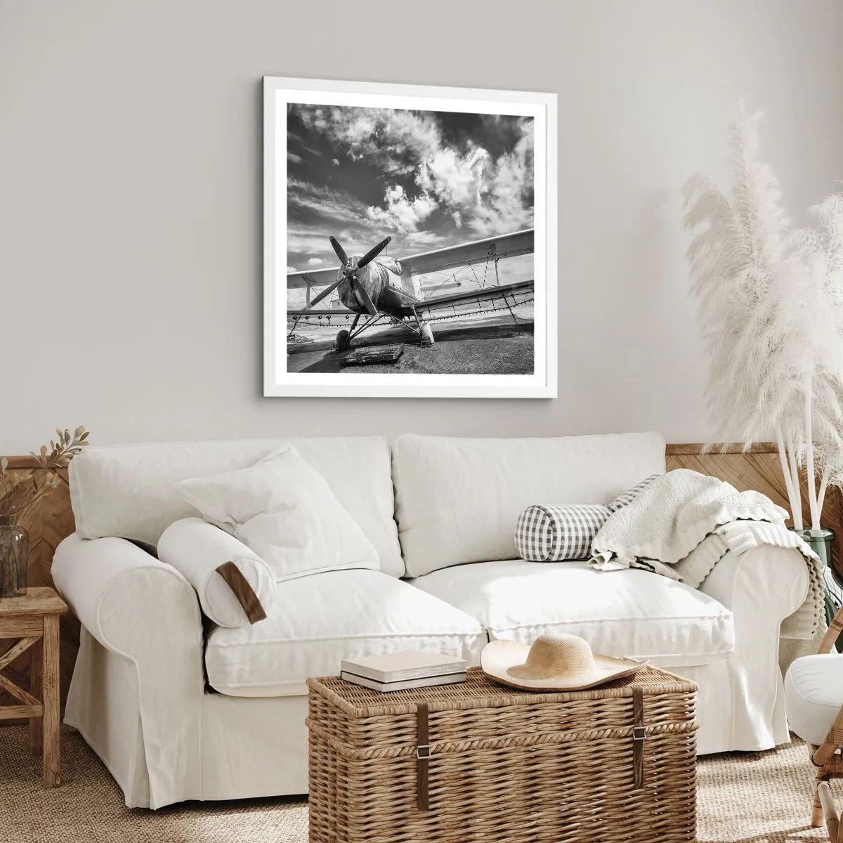 Poszter fekete keretben - Alig várom! - 40x40 cm