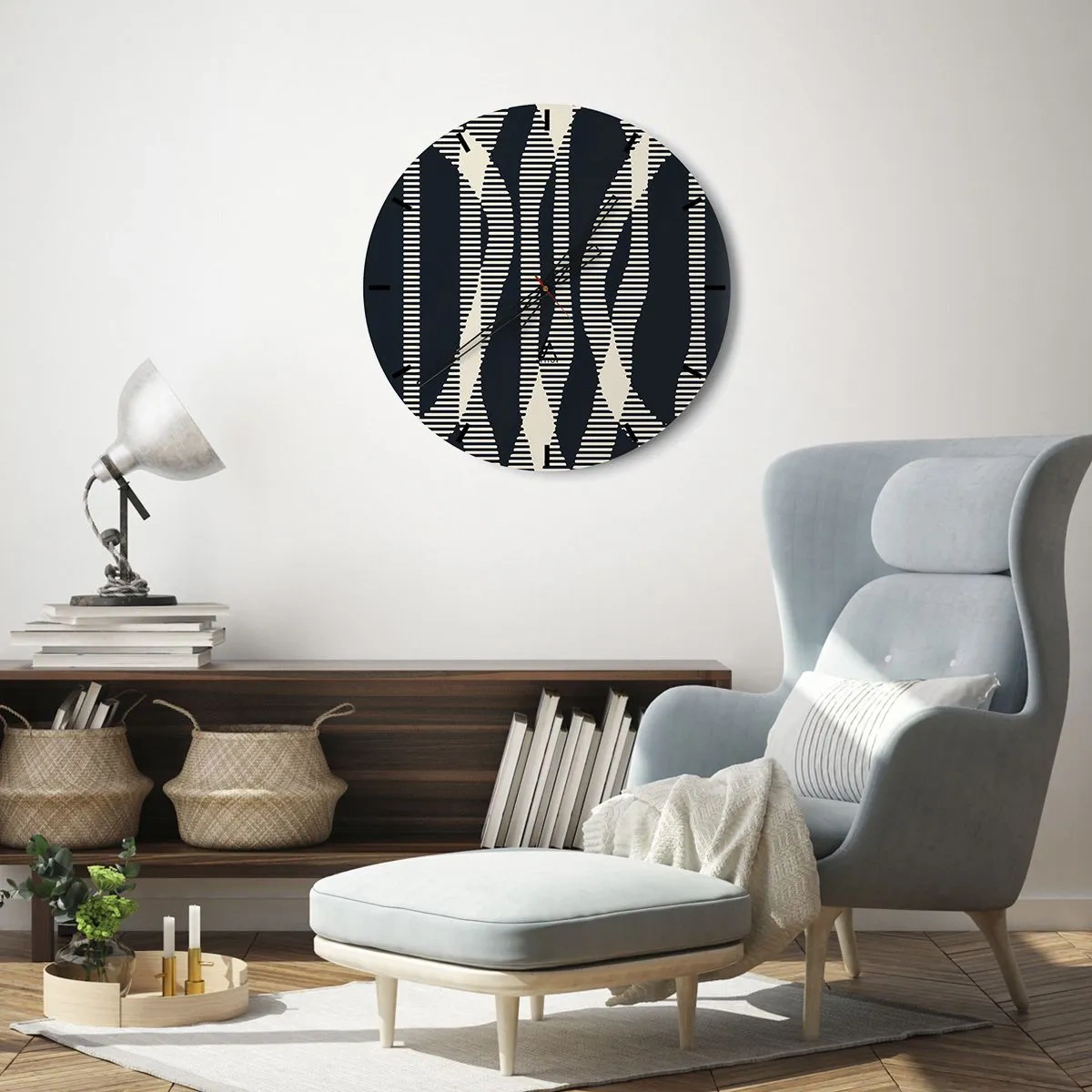 Falióra, Óra - Sötétség megtörése kísérlete - 30x30 cm