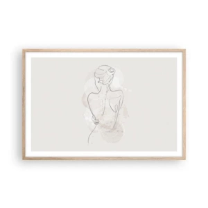 Poszter világos tölgy keretben - Mint egy érzékeny hangszer - 91x61 cm