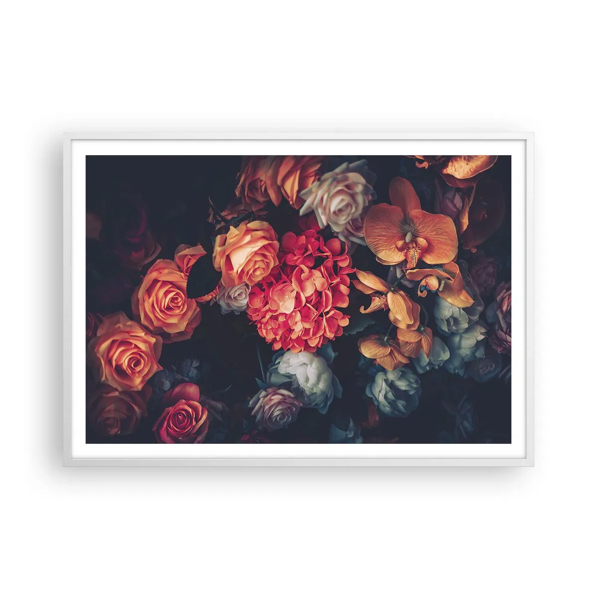 Poszter fekete keretben - Mint a holland mestereknél - 100x70 cm