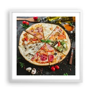 Poszter fekete keretben - Ízek palettája - 50x50 cm