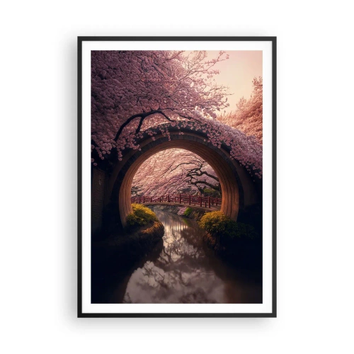 Poszter fehér keretben - Japán tavasz - 70x100 cm