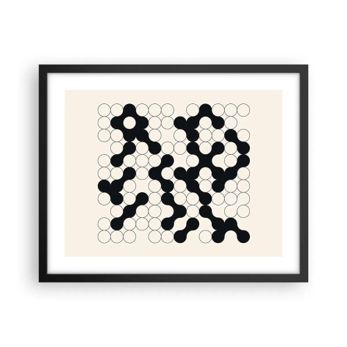 Poszter fehér keretben - Kínai játék - variáció - 50x40 cm