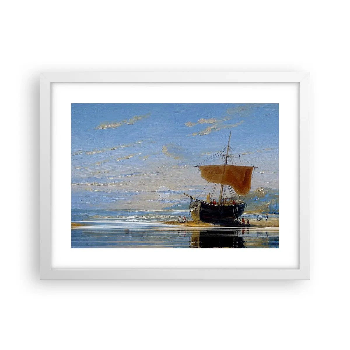 Poszter fekete keretben - Víz, föld, levegő - 40x30 cm