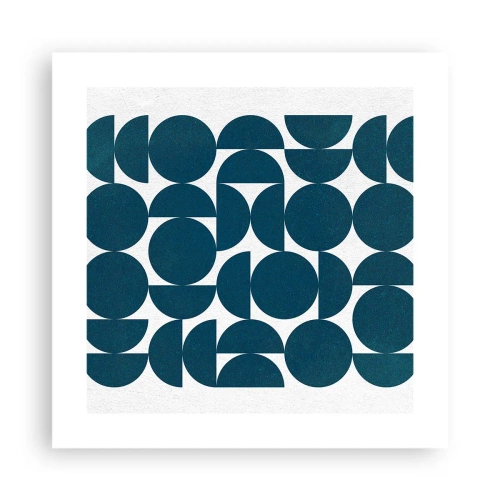 Poszter - Körök és félkörök - 40x40 cm