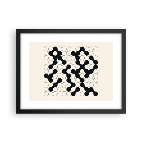 Poszter fehér keretben - Kínai játék - variáció - 40x30 cm