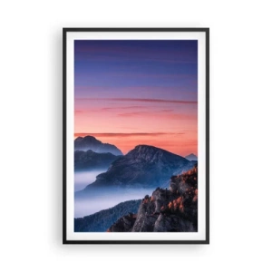 Poszter fehér keretben - A völgyek fölött - 61x91 cm