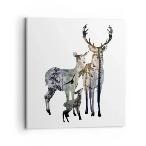 Vászonkép - Családi fotó - 70x70 cm