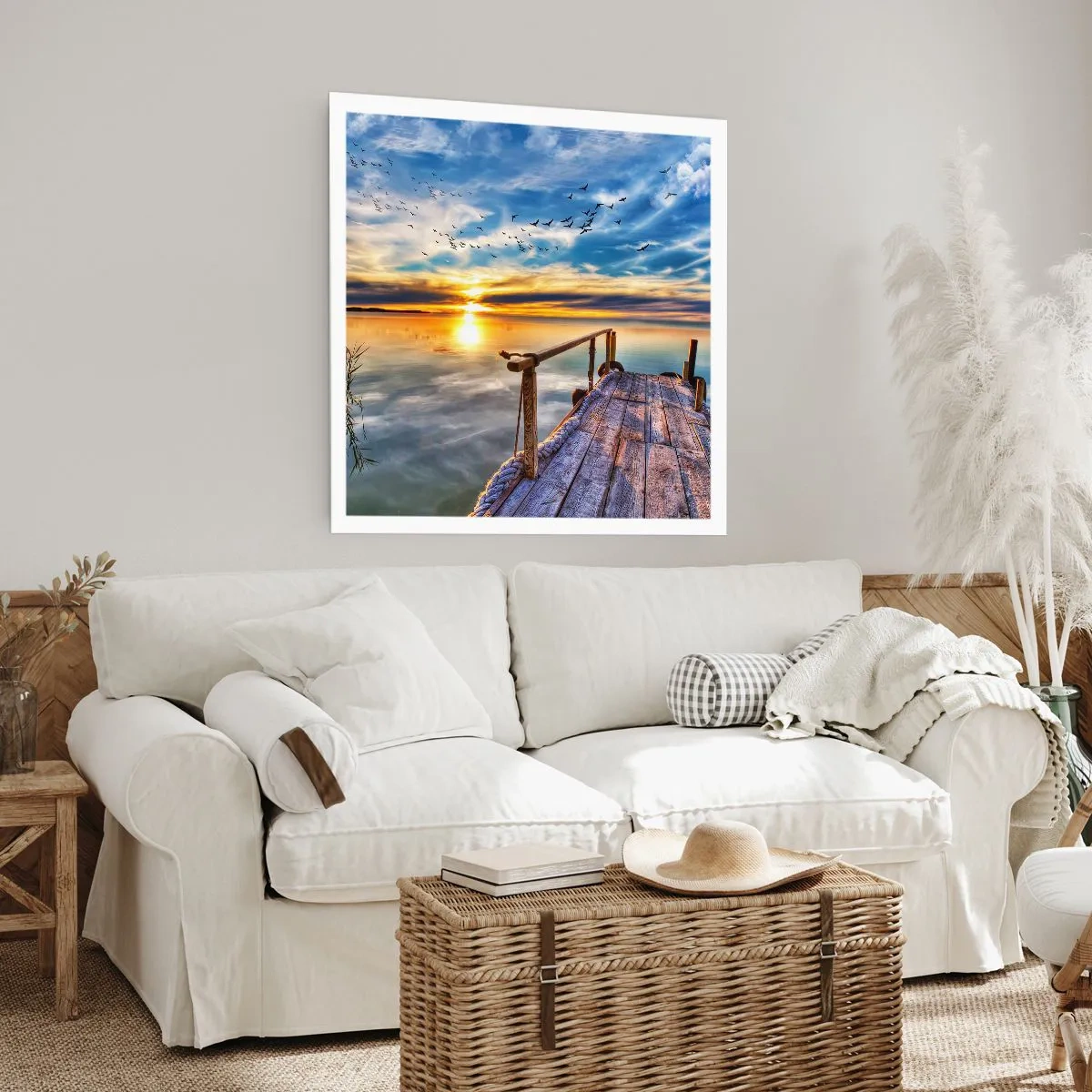 Poszter - Megnyugszik a szél - 40x40 cm