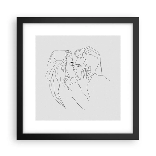 Poszter fehér keretben - Ugyanaz a vonalón - 30x30 cm