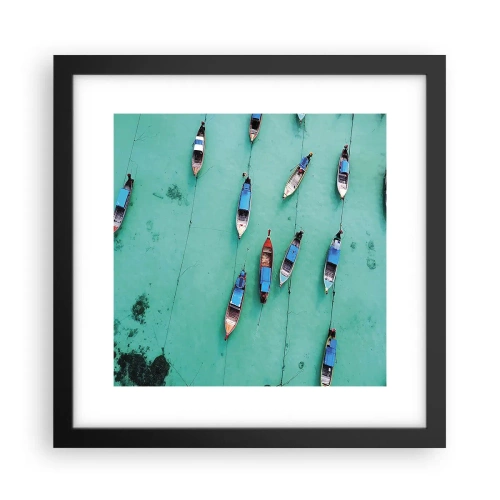 Poszter fehér keretben - Örömteli várakozásban - 30x30 cm