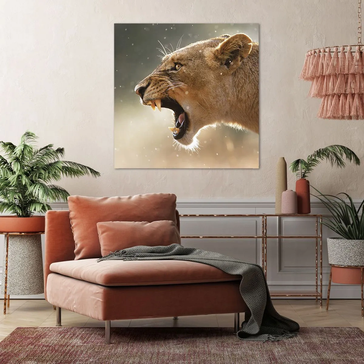 Vászonkép - Próbálj meg nem hallgatni - 70x70 cm