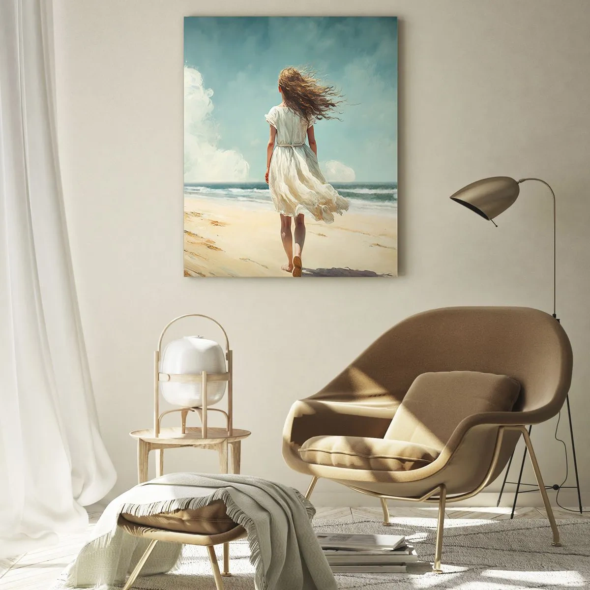 Üveg kép - Találkozás a nappal és a széllel - 50x70 cm