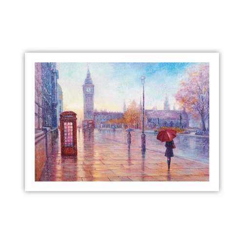 Poszter -  Őszi nap Londonban - 70x50 cm