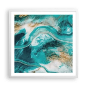 Poszter fekete keretben - Az arany folyó - 60x60 cm