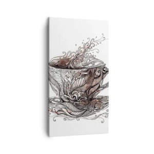 Vászonkép - Tea mindenre jó - 45x80 cm