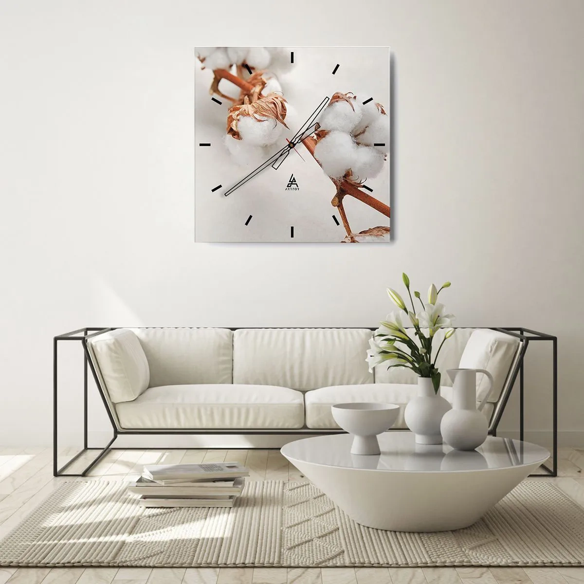 Falióra, Óra - Csak ölelkezni - 30x30 cm