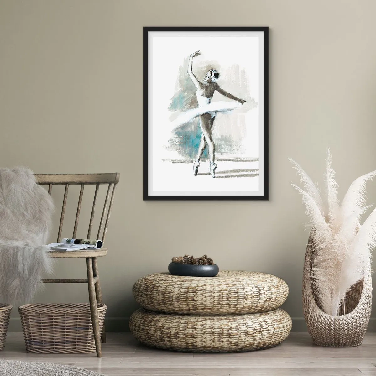Poszter fehér keretben - Hattyúvá varázsolva - 50x70 cm