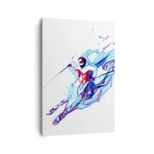 Vászonkép - Őrült rohanás a boldogsághoz - 70x100 cm