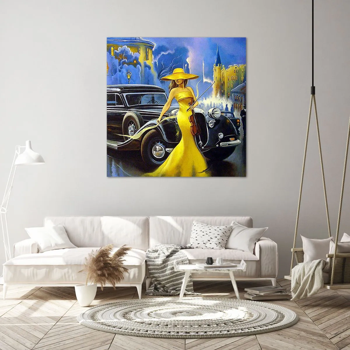 Vászonkép - Noktürn a hegedűre és a szerelemre - 60x60 cm