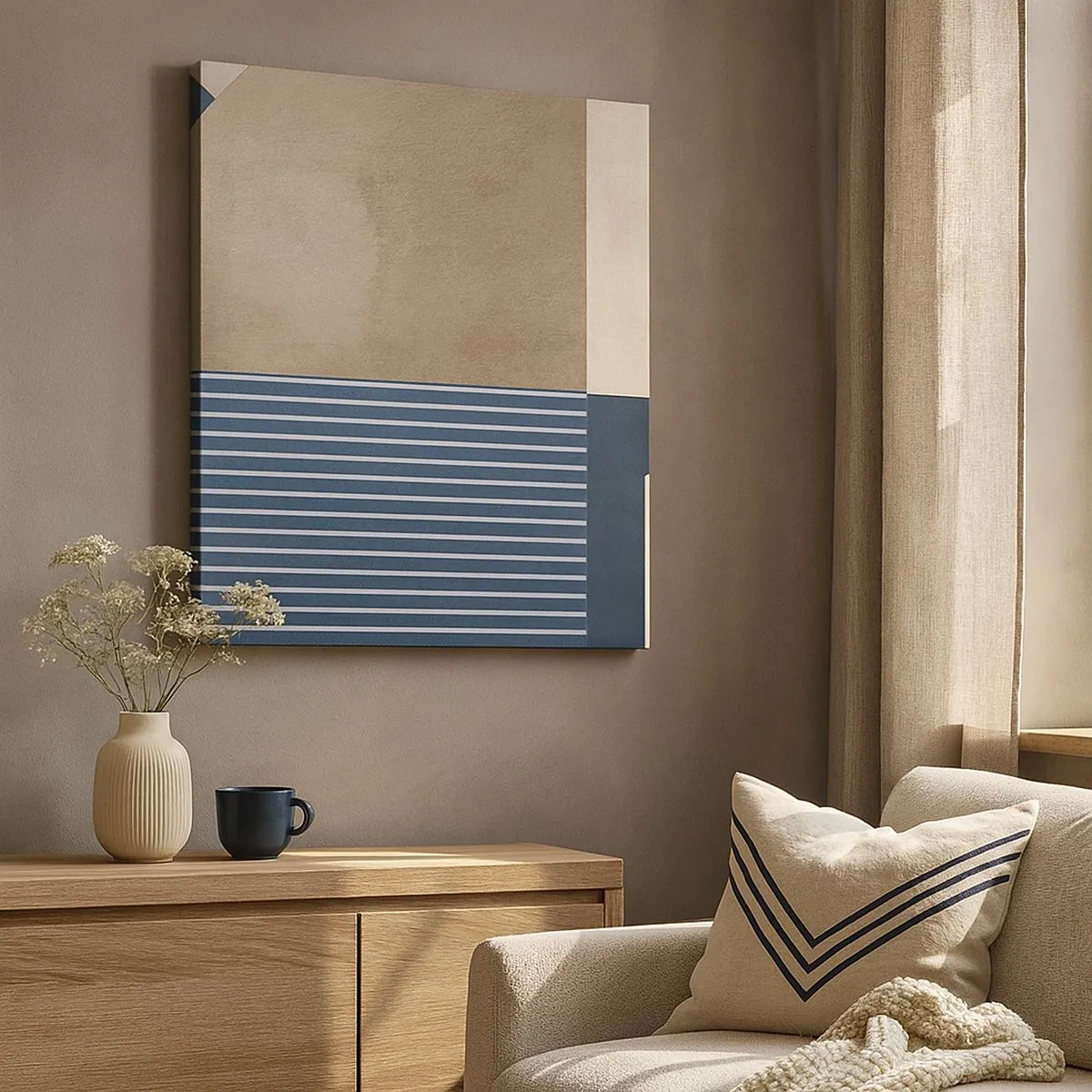 Vászonkép - Az egyszerűség és a kerekség kompozíciója - 30x30 cm