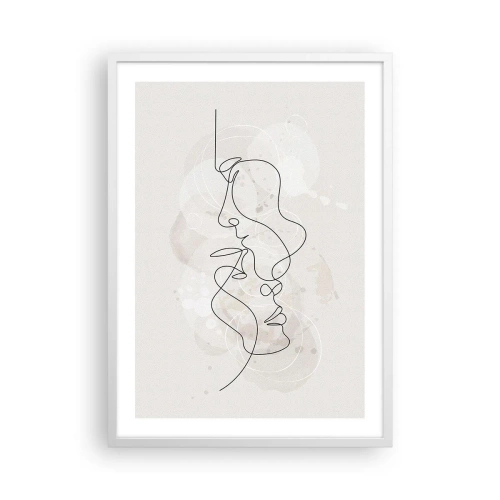 Poszter fekete keretben - Ölelésbe gabalyodva - 50x70 cm