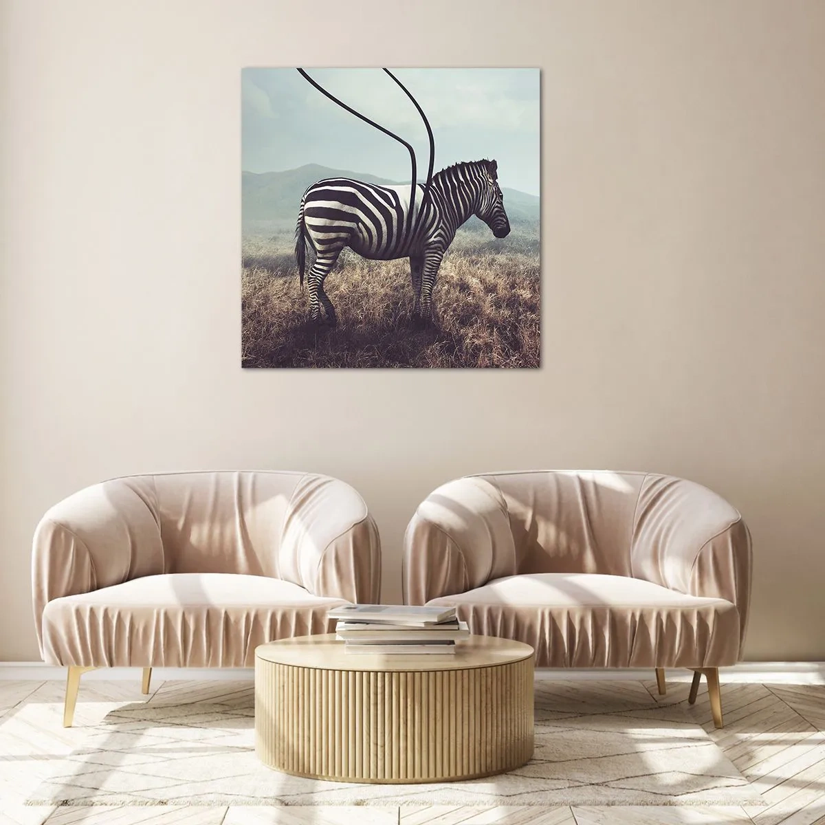 Üveg kép - Figyelem! Hiba - 60x60 cm