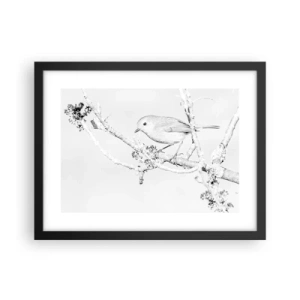 Poszter fehér keretben - Téli reggel - 40x30 cm