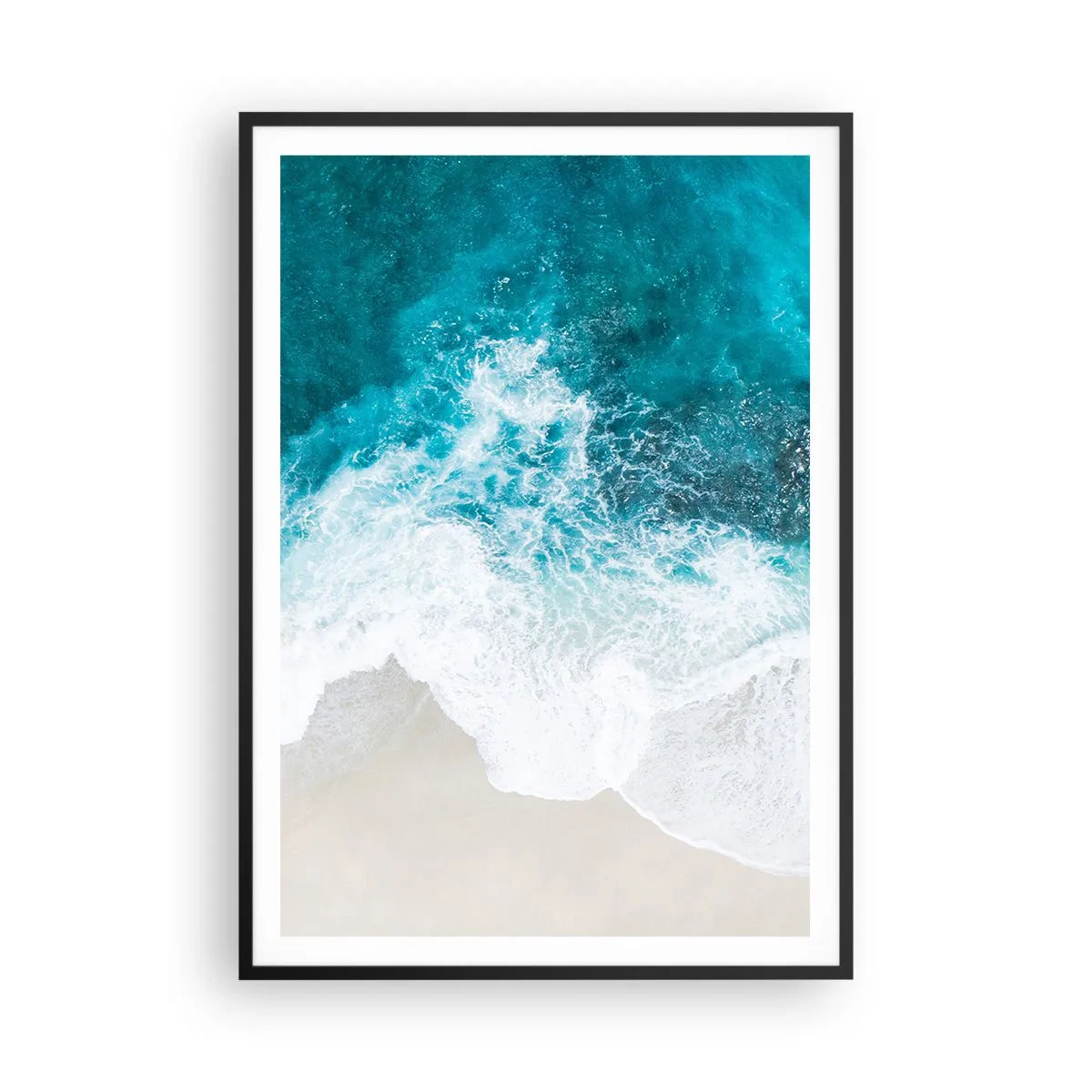 Poszter fehér keretben - Természetes simogatás - 70x100 cm