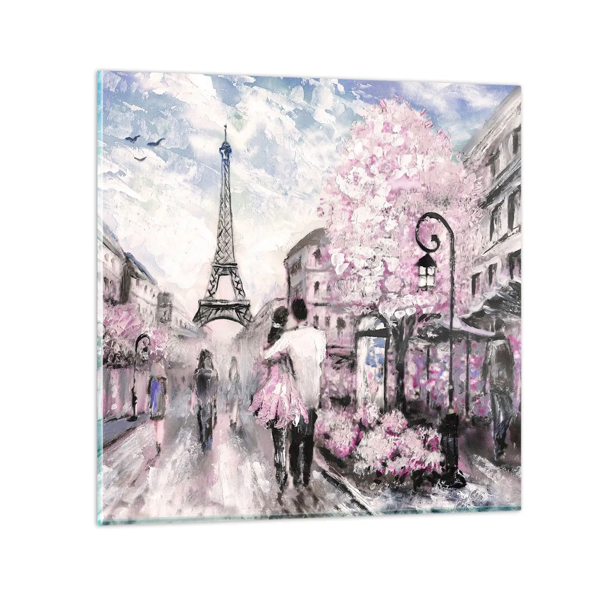 Üveg kép - Ha szerelmesnek lenni, akkor a... - 40x40 cm