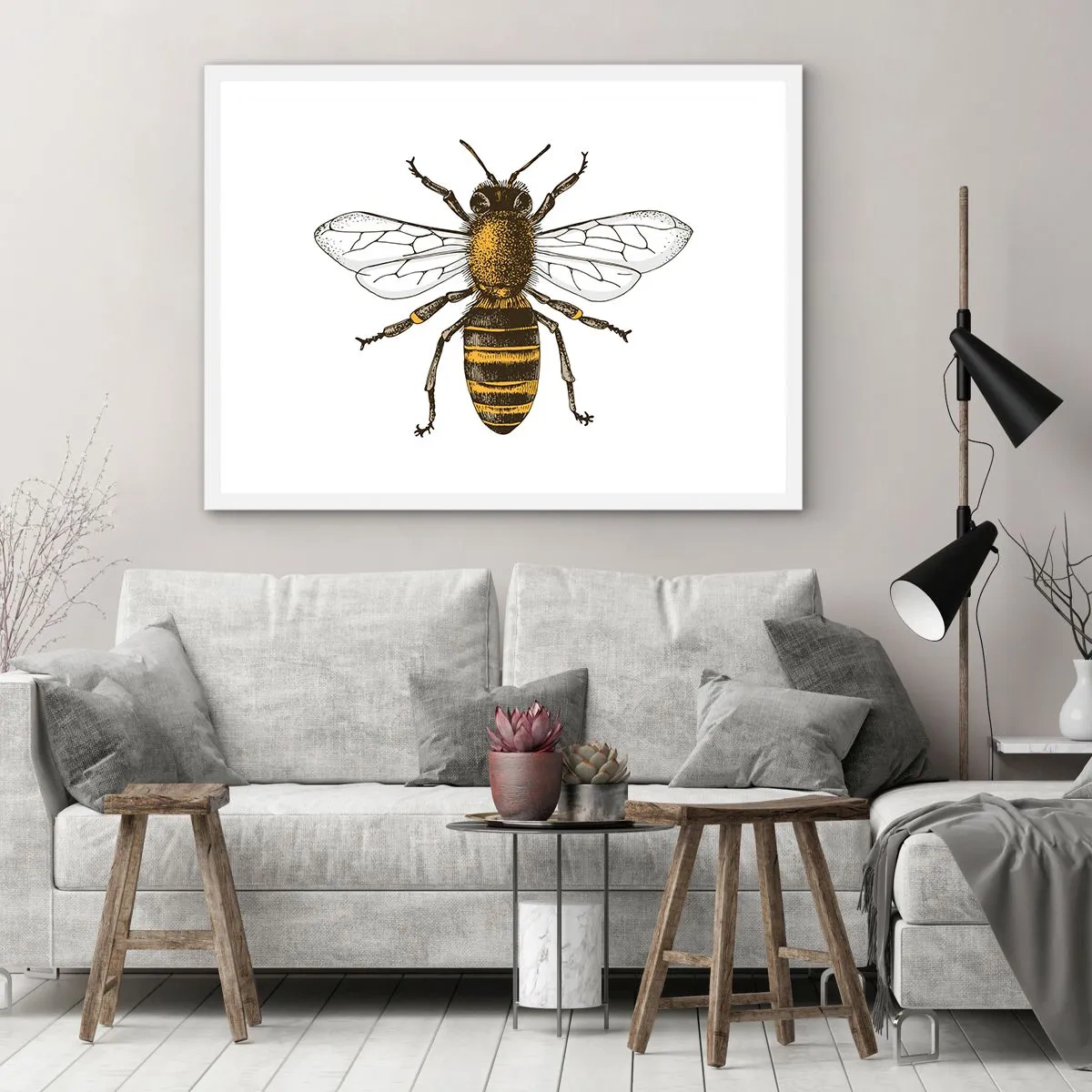 Poszter fekete keretben - Gyönyörű és jó - 70x50 cm