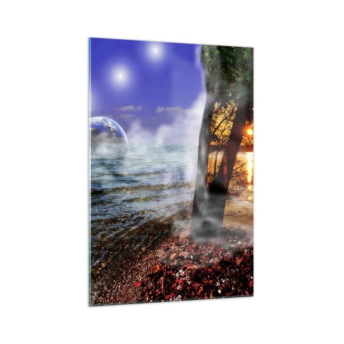 Üveg kép - Szürreális táj - a természet egysége - 70x100 cm