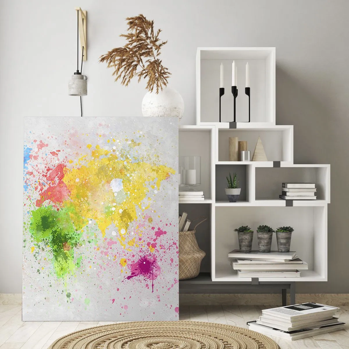 Üveg kép - A világ minden színe - 50x70 cm