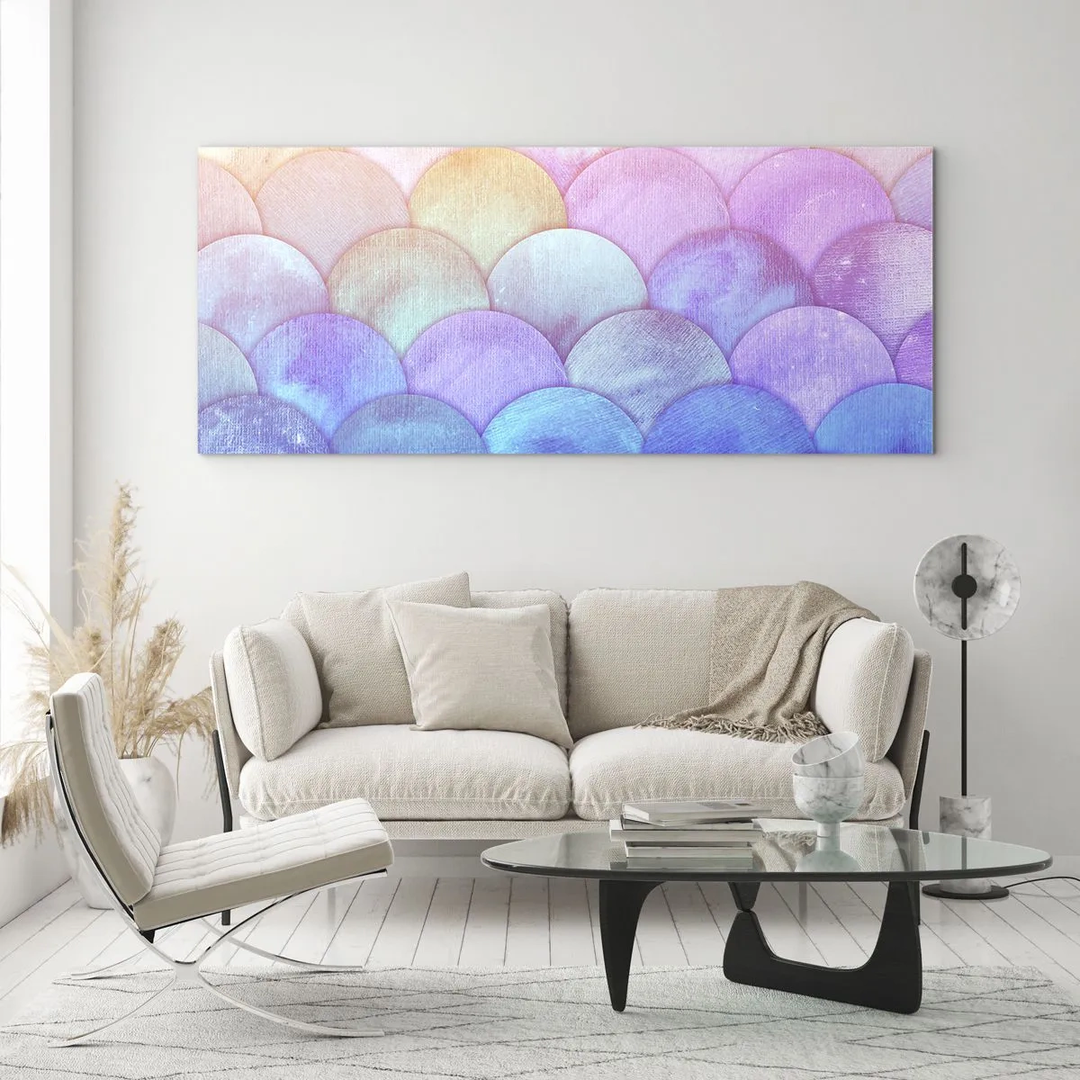 Üveg kép - Gyöngyház kagyló - 100x40 cm