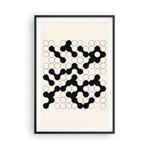 Poszter fehér keretben - Kínai játék - variáció - 61x91 cm