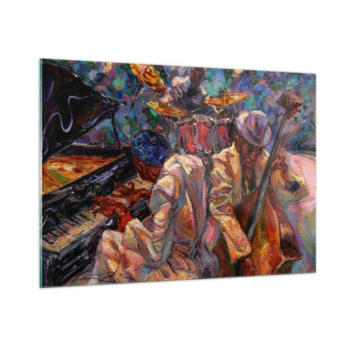 Üveg kép - Egy ritmusban - 100x70 cm