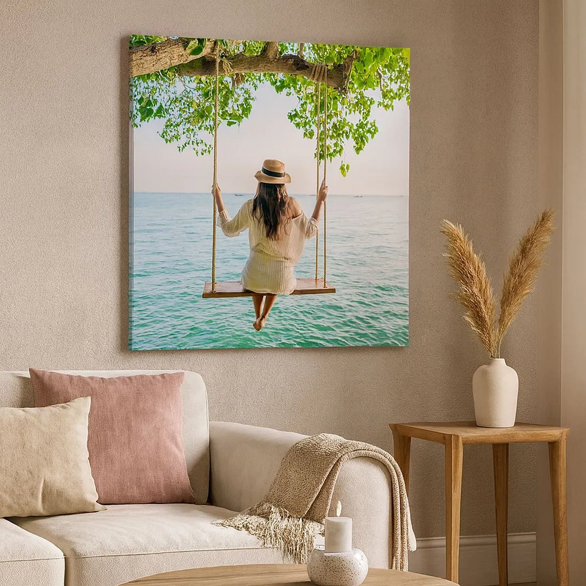 Vászonkép - Az élet gyönyörű - 30x30 cm