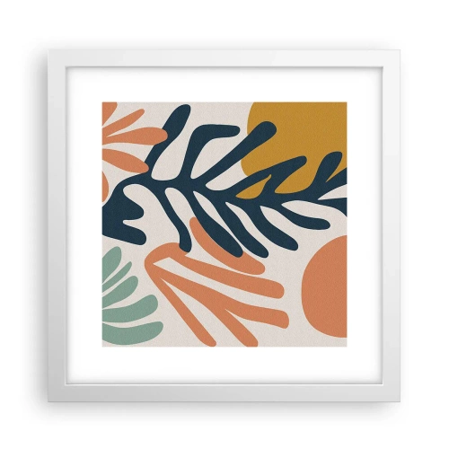 Poszter fekete keretben - Koralltengerek - 30x30 cm