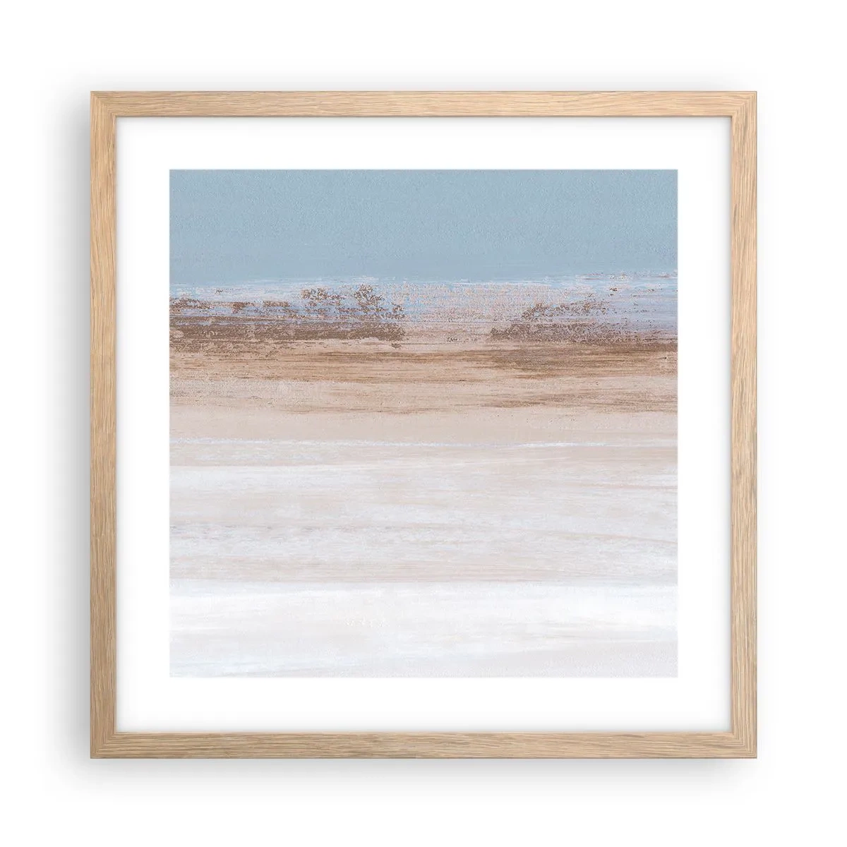 Poszter világos tölgy keretben - Többértelmű tájkép - 40x40 cm