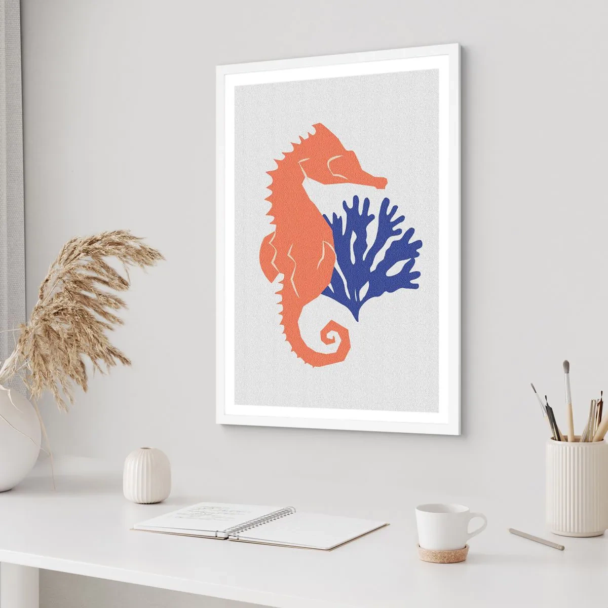 Poszter fekete keretben - Egy víz alatti réten - 40x50 cm