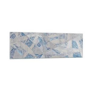 Üveg kép - A szürkéskék labirintusban - 160x50 cm