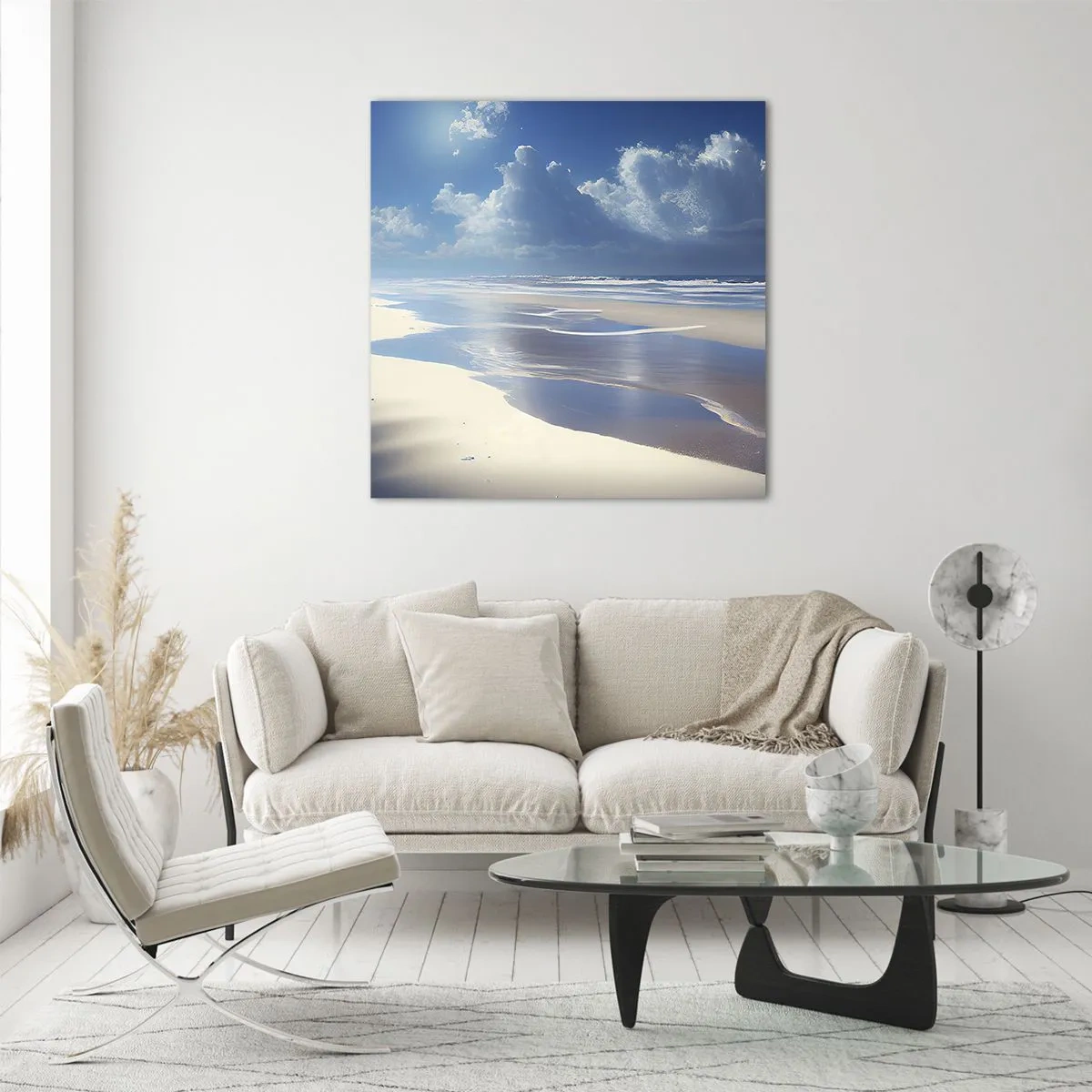 Üveg kép - Nyaralás a paradicsomban - 40x40 cm