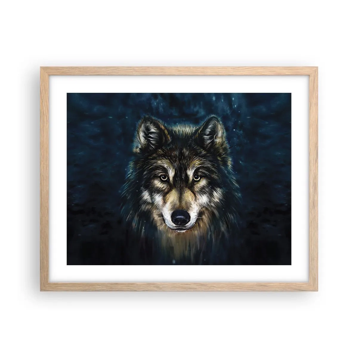 Poszter világos tölgy keretben - Alfa? És az omega - 50x40 cm