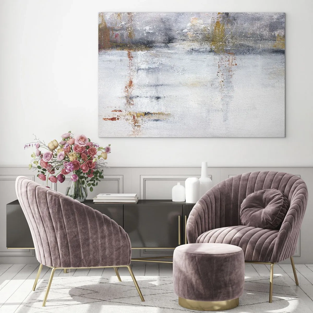 Üveg kép - A légfüggöny mögött - 100x70 cm