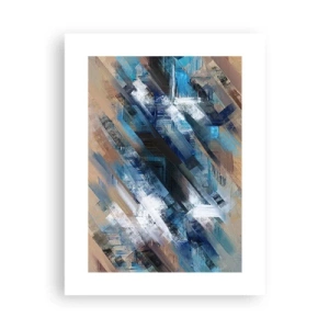 Poszter - Kék ferdén - 30x40 cm