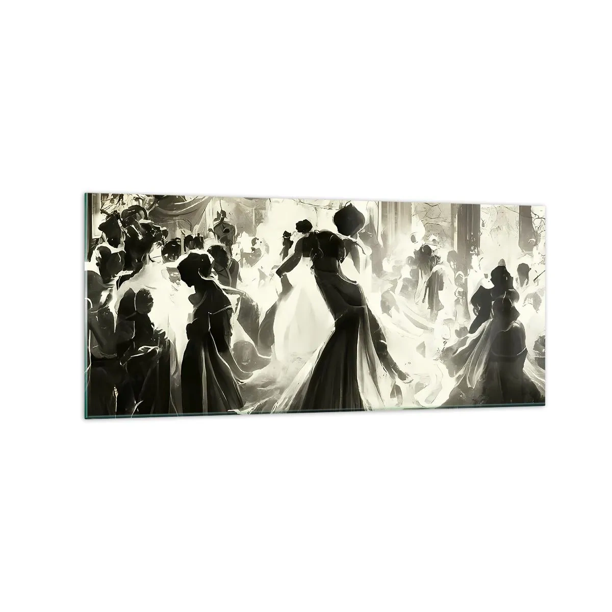 Üveg kép - Nagy álarcosbál - 120x50 cm