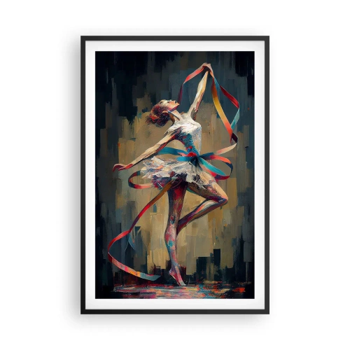 Poszter fehér keretben - Tánc egy szalaggal - 61x91 cm