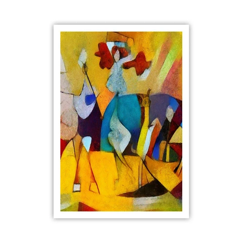 Poszter - Nap - élet - boldogság - 70x100 cm