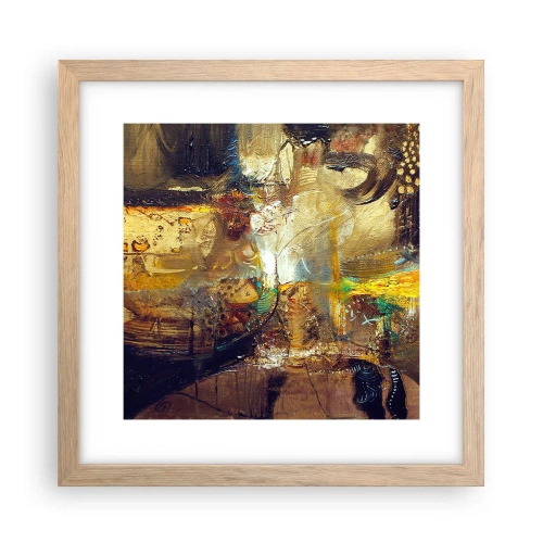 Poszter világos tölgy keretben - Hideg, melegebb,meleg - 30x30 cm