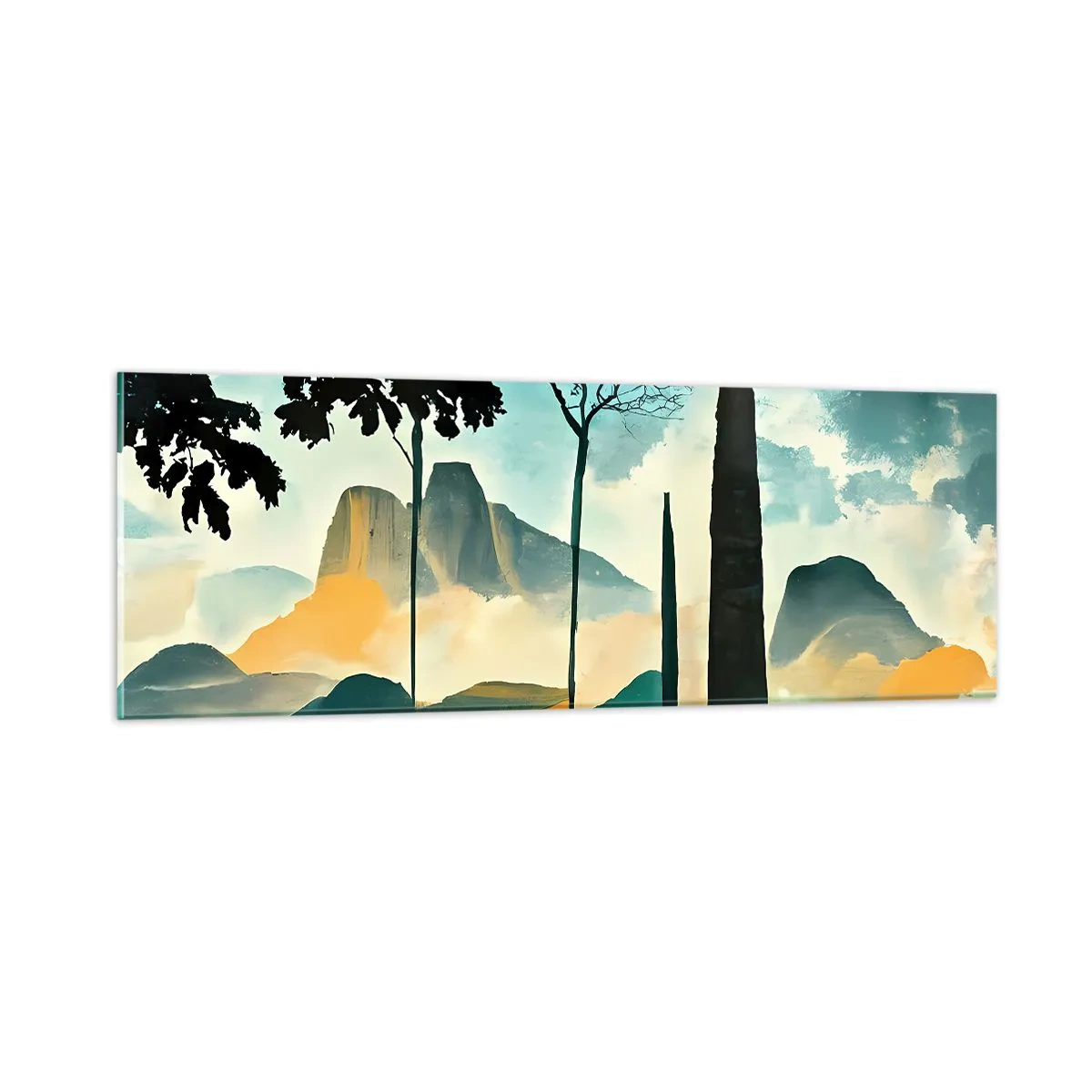 Üveg kép - Mindíg magasabbra és magasabbra - 90x30 cm